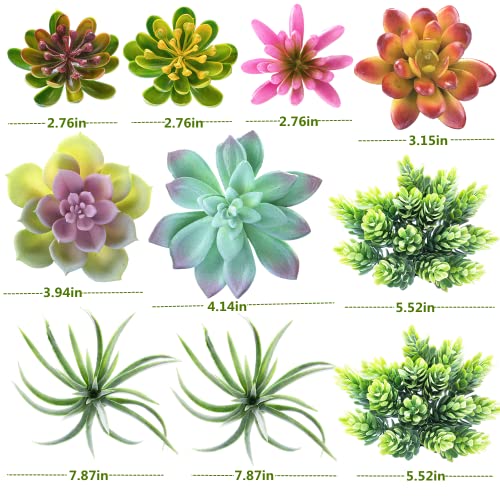 Cotsen 24 Pack Artificial Succulents Unpotted Succulents Plants Artificial Fake Succulents Hanging String Of Pearls Small Aloe Cactus Plants For Indoor And Outdoor Home Office Garden Decoration #TOP5
