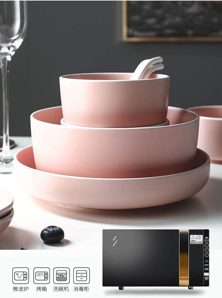 Zestaw obiadowy Zastawa stołowa na przyjęcie Zestaw serwisowy 36 SZT. Zestaw obiadowy w stylu nordyckim Prosty ceramiczny zestaw obiadowy do użytku domowego z pałeczkami Talerz Miska Zastawa stołowa