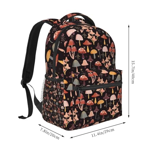 Mushrooms Backpack Lightweight Travel Casual Bags Large Capacity Travel Daypack Bag2