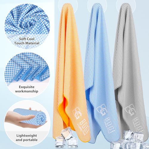 BOGI Cooling Towels for Neck and Face, Soft Breathable Cool Towel for Instant Cooling Stay Cool for Yoga, Sport, Gym, Camping, Running & More Activities - Image 4