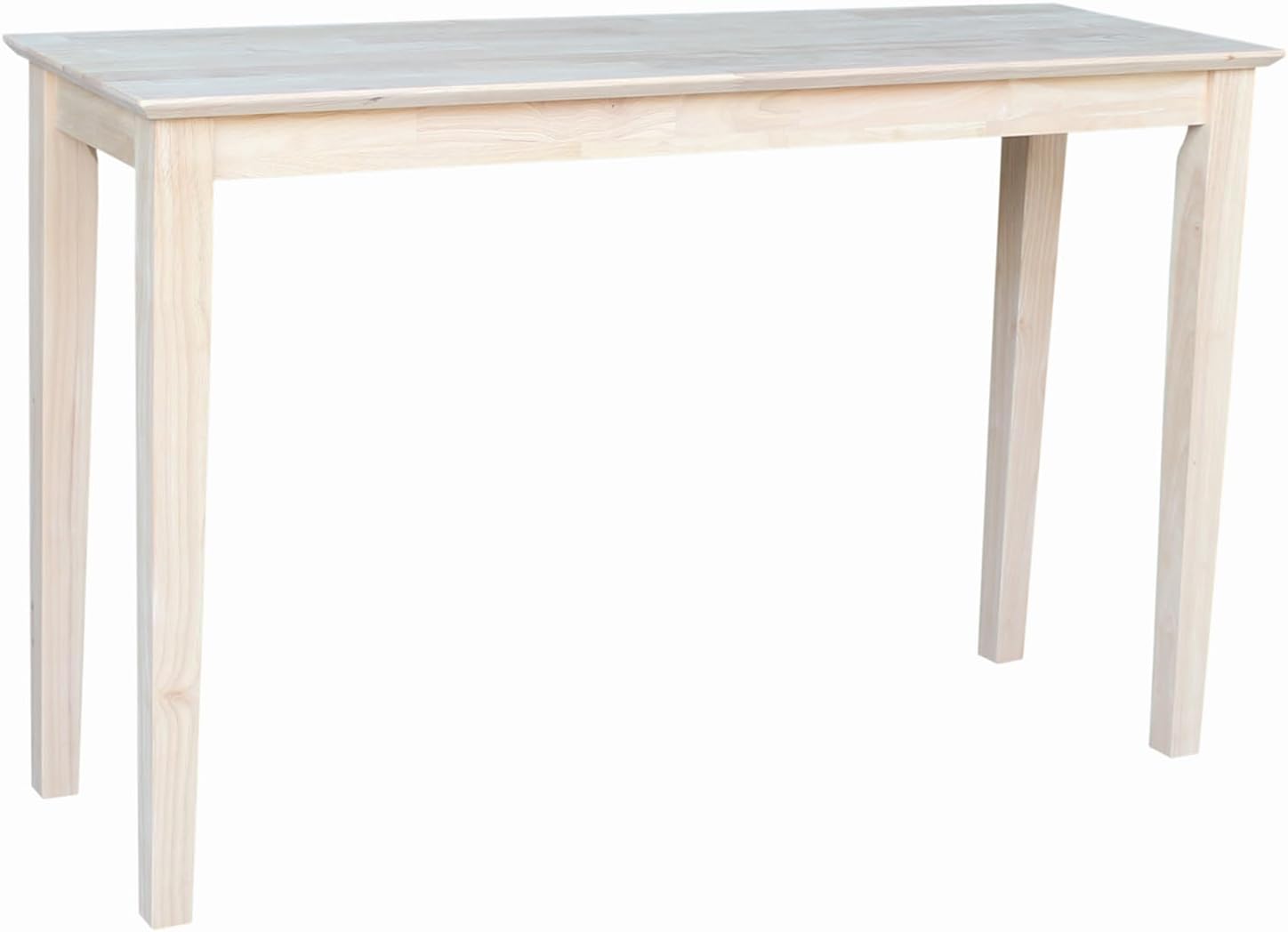International Concepts OT-9S Shaker Sofa Table, Unfinished