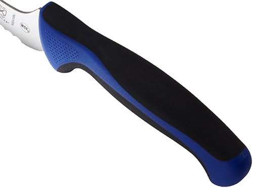 Miniatura 4 de Mercer Culinary Millennia Colors - Cuchillo para pan de 8 pulgadas, borde ondulado, color azul