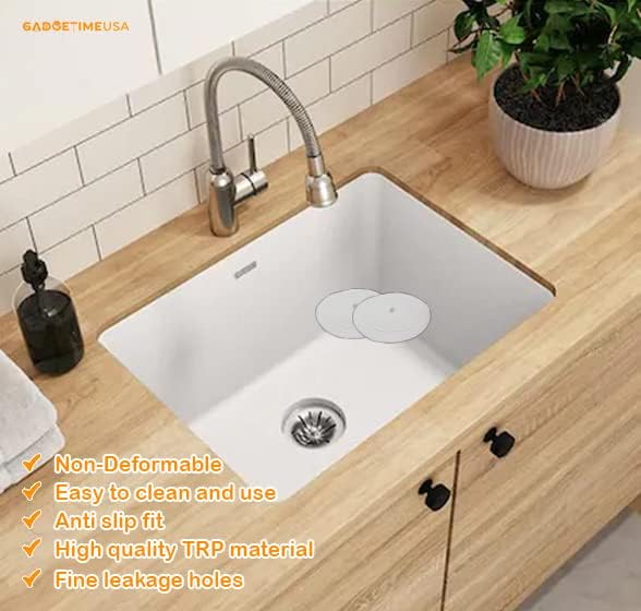 Miniatura 5 de Juego de cubierta de drenaje de succión - Tapón de silicona para ducha, para cocina, bañera, fregadero y lavandería, paquete de 2