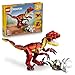 LEGO Creator 3en1 Feroz Dinosaurio - Figuras de Dinosaurios Transformables en Velocirraptor, Stegosaurus o Pterosaurio - Regalo de Cumpleaños para Niñas y Niños de 8+ Años - 31379
