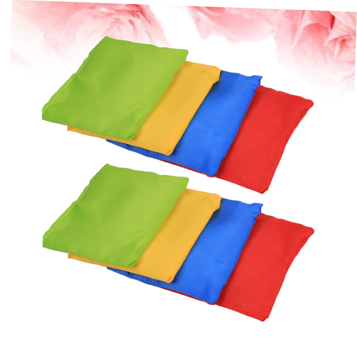 Happyyami Juego de Bolsas de Frijoles Ligeras 12 Piezas de Nylon, Diseño Resistente y Costura Refinada para Niños para Juegos al Aire Libre y Escuela