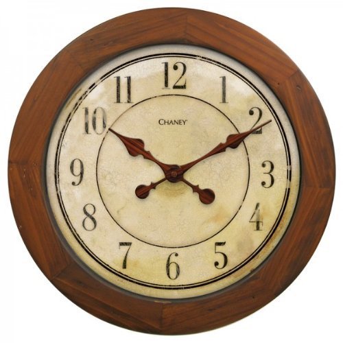 Chaney Instruments Wall Clock, Beige, Parchment