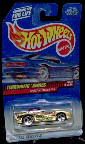Hot Wheels Mattel 1999 1:64 Scale Terrorific Series Gold Splittin Image II Die Cast Car 4/4 #980