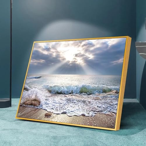 Peinture sur toile lever du soleil pour illuminer une pièce sombre