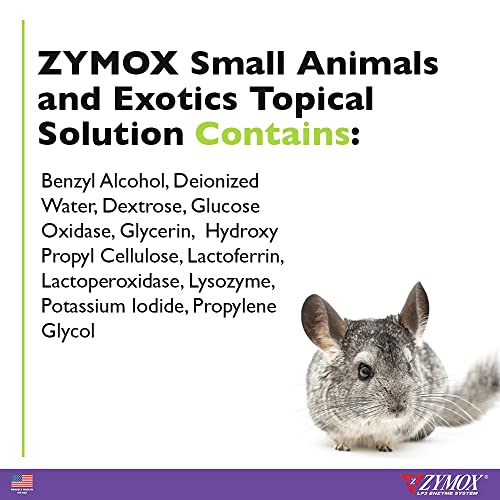image for Zymox Small Animal & Exotic Topical Solution, 1.25 oz. – Supports He
