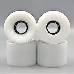 Rodas Longboard com rolamentos e espaçadores ABEC-9 78A, rodas de cruzador macias para skates, rodas de skate PU (pacote com 4)