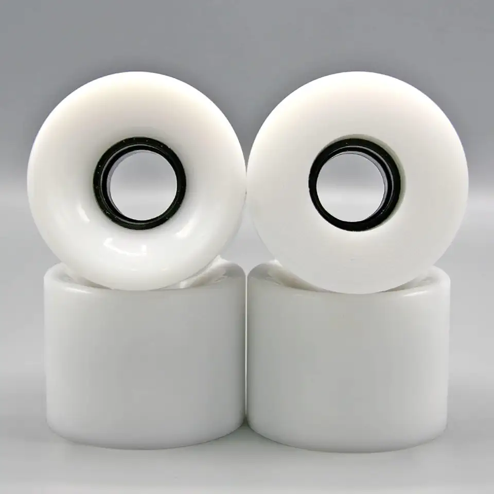 Rodas Longboard com rolamentos e espaçadores ABEC-9 78A, rodas de cruzador macias para skates, rodas de skate PU (pacote com 4)