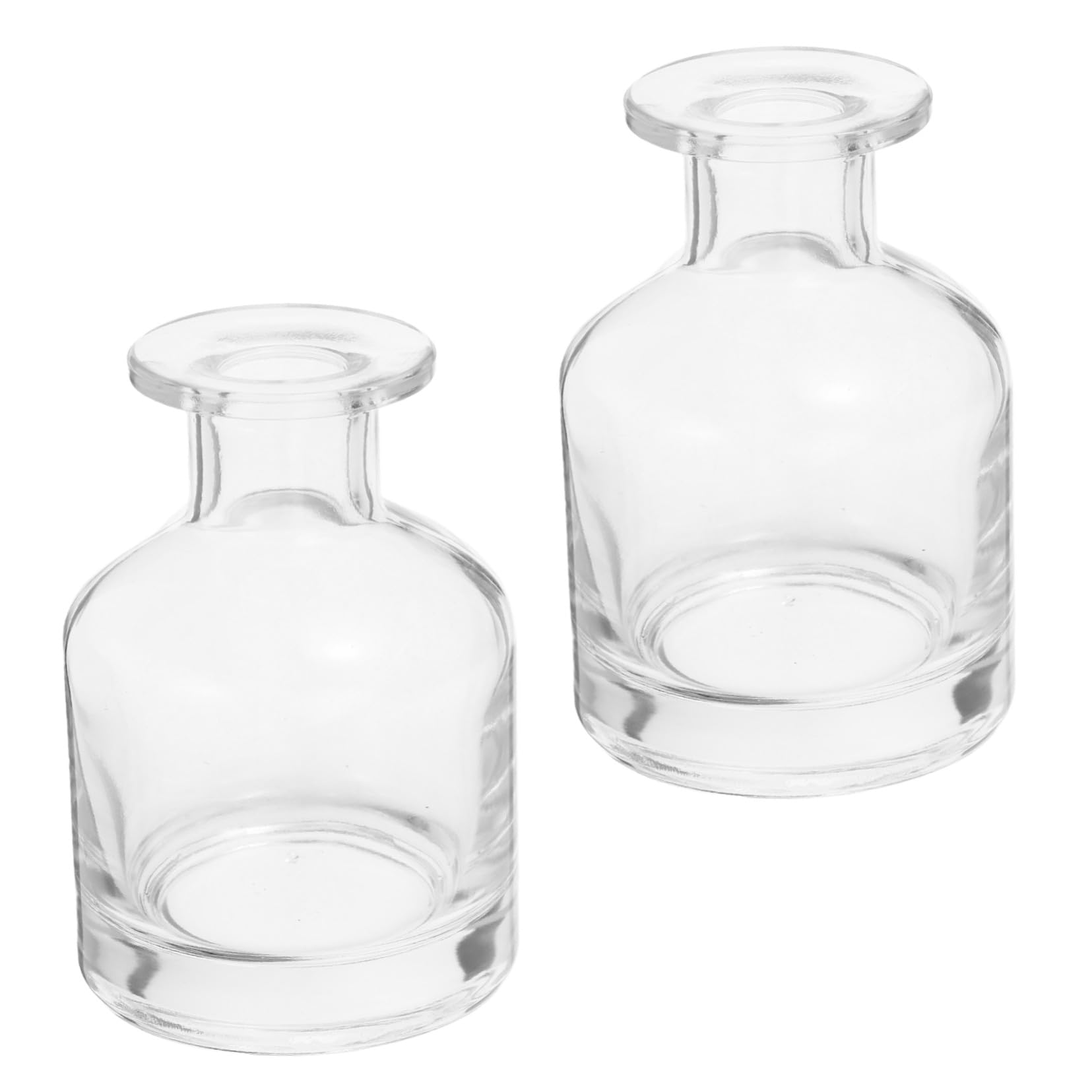 4 Stck. Glas Diffusor Flaschen Leere Nachfüllbare Aromatherapie Raumduft Behälter aus Robustem Glas mit Gleichmäßiger Duftverteilung und Einfacher Reinigung für Zuhause und Büro