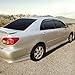 Window Visors Compatible with 2003-2008 Toyota Corolla, Dark Smoke Car Rain Sun Window Shade Guard Wind Deflector Smoke by IKON MOTORSPORTS, 2004 2005 2006 2007