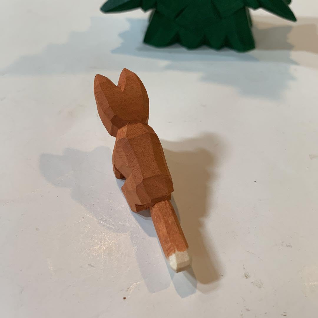 アトリエニキティキ ドイツ ハーン社 木彫り人形 キツネの兄弟