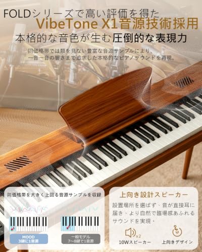 Amazon.co.jp: Longeye: 木製電子ピアノ88鍵盤