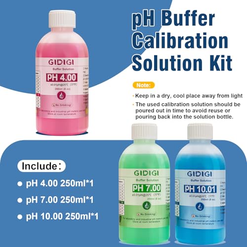 Image of pH Meter Calibration Solution Kit, Includes 4.00, 7.00 and 10.01