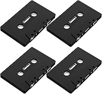Vista 1 de Homoyoyo Paquete de 4 cintas de casete en blanco mate para grabación, cintas de audio grabables