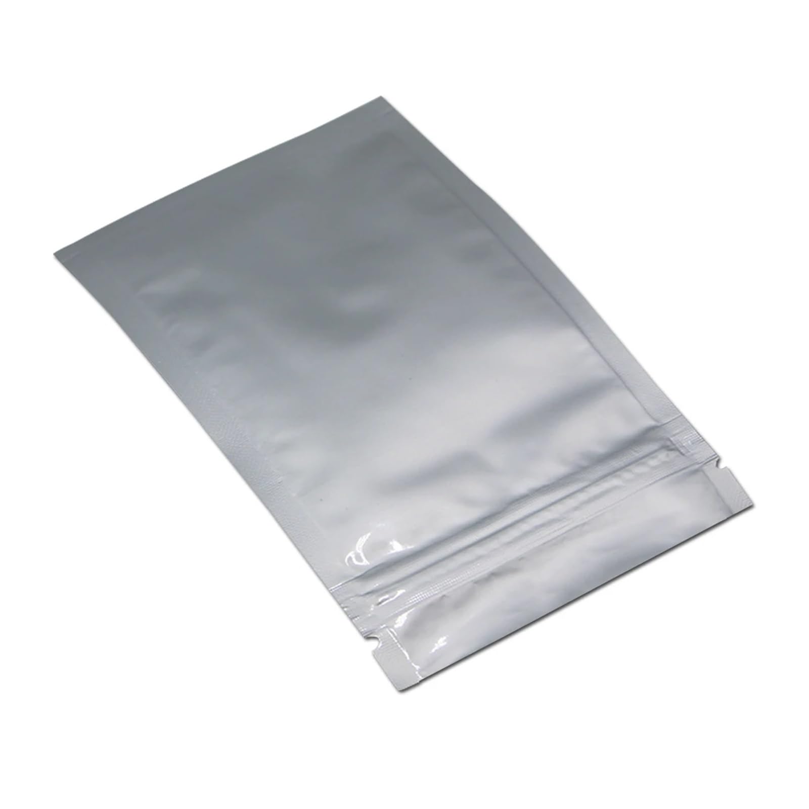 Lot de 100 sachets en Mylar pur, refermables et réutilisables, avec fermeture à glissière encoche déchirable(11x16cm)