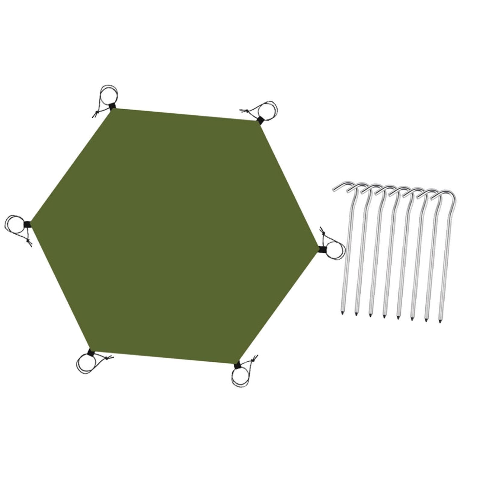 Amazon | PEWETE 六角形テントフットプリントグランドシート