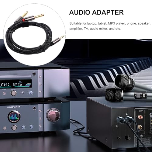 Cable divisor de audio 3.5mm a doble 6.35mm 1m miniatura 3