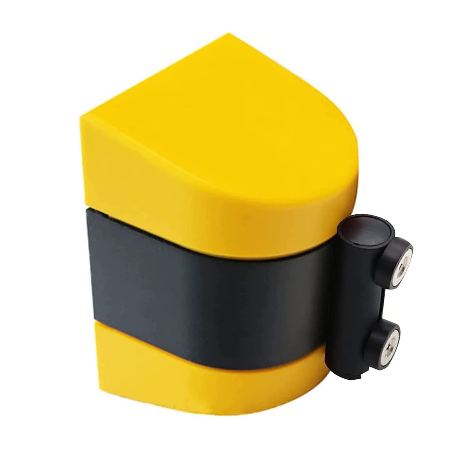 OUdini Retractable Queue Belt, Queue Barrier Belt, Retractable Barrier Tape with Yellow/Black Striped Caution Belt for Outdoor/5M/16.4Ft