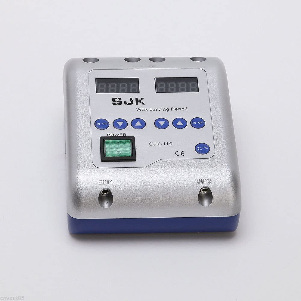 EustomA Elettrico Waxer Carving Doppia Penna Matita Macchina Cera Pot Suggerimenti Lab Equipment JT-21