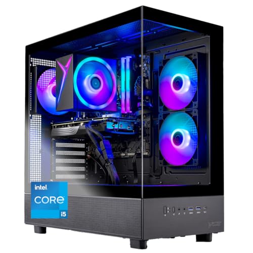 Skytech Gaming Azure 3 �Q�[�~���OPC�AIntel i5 14400F 2.5GHz�ANVIDIA RTX 5060�A1TB NVMe SSD�A32GB DDR5 RAM 6000�A650W �S�[���h PSU�AWi-Fi �AWin 1