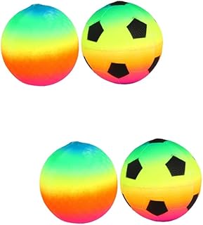 INOOMP 4 Pcs Football Kid Soccer Ball Toys for Kids Inflatable Soccer Ball Kids playset Soccer Balls for Kids Inflatable Toy Kids Soccer Toy for Kids The Ball PVC Toy Ball Child