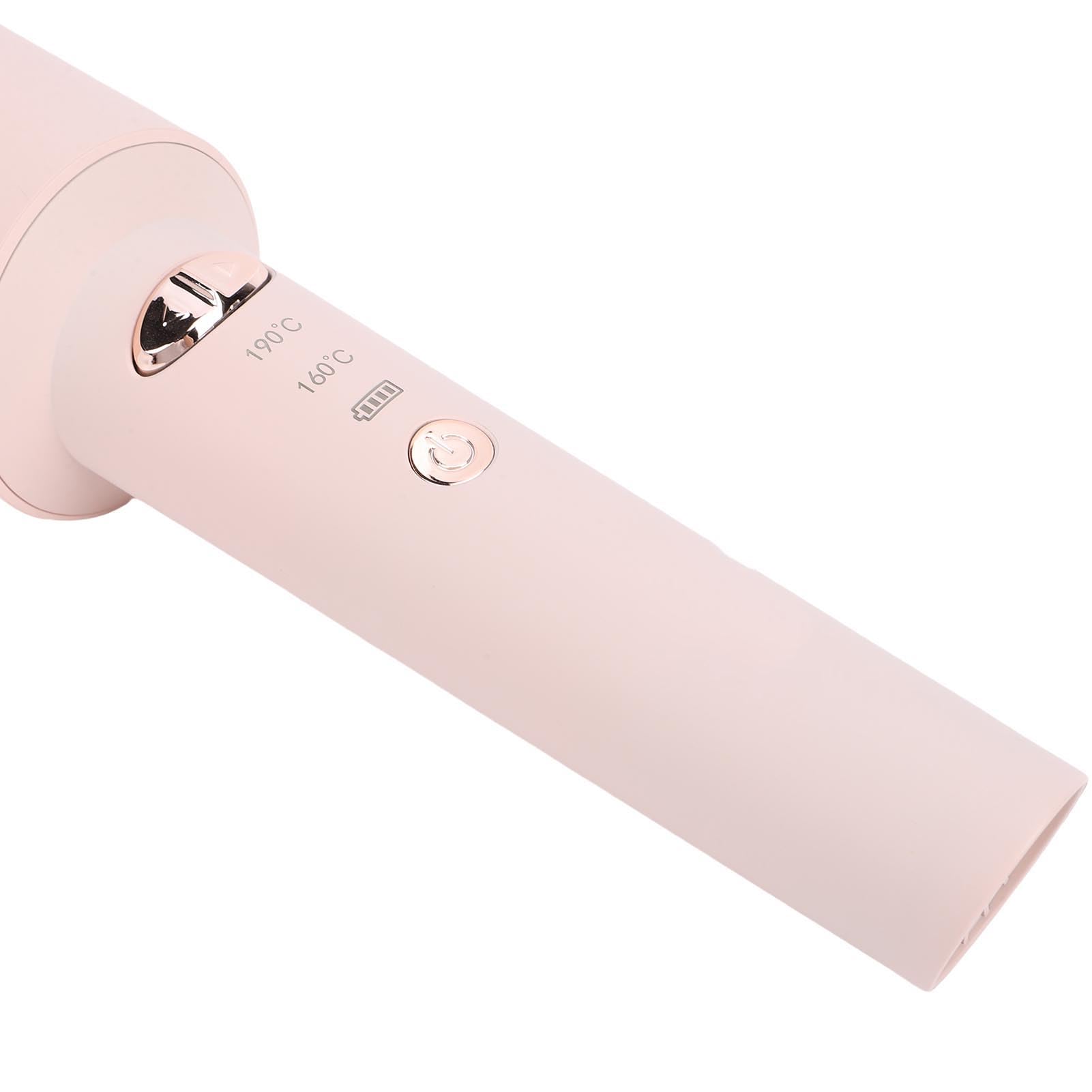 Brrnoo Rizador de Pelo Automático Varita de Rizador Automático con 2 Modos de Temperatura 160 ℃ 190 ℃ Tipo C Batería Recargable de 5000 MAh para Peinado de Viajes en Casa
