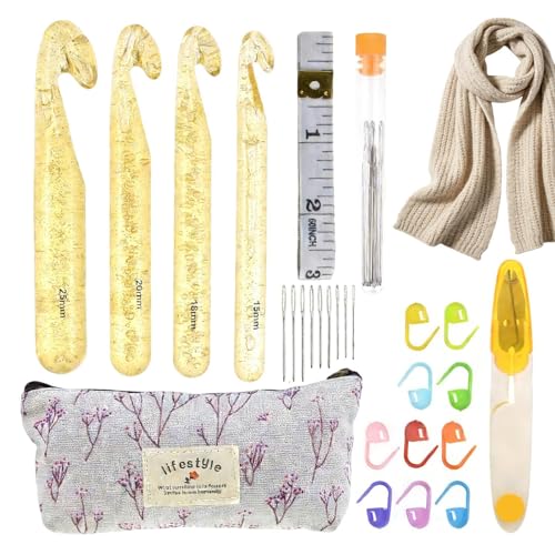 Kit de crochet para principiantes Eelgant, ideal para crear labores de artesanía en familia