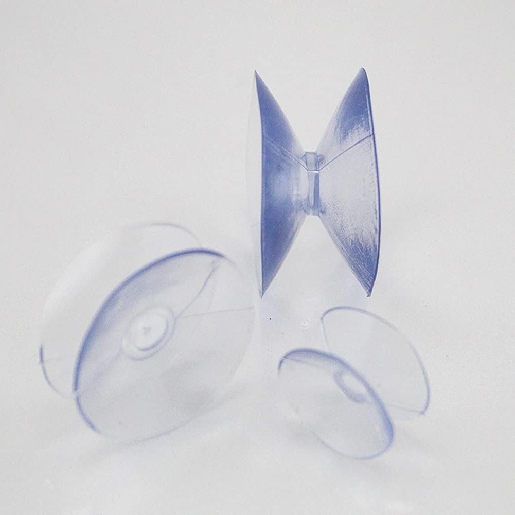 Denpetec 10pcs 0.78-inch Double-Sided Suction Cups, Ideal Glass Table Top Anti-Slide Bumpers & Spacers, Also Window Hangers