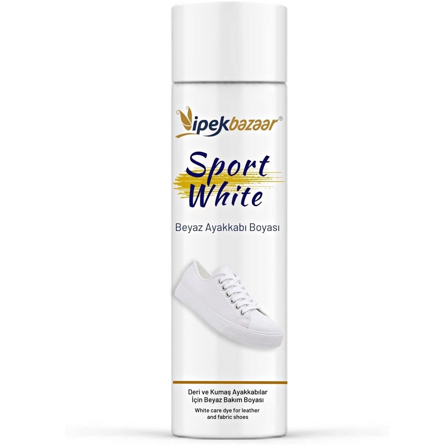 İpekbazaar Sport White Beyaz Ayakkabı Boyası 75 ml, Spor, Deri, Bez & Kumaş Ayakkabılar için Bakım ve Yenileme Boyası