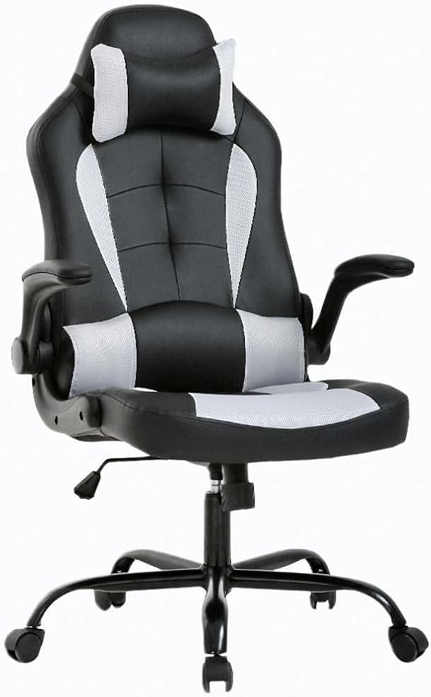 Gaming Office Chair High-Back PU Leather Racing Chair Reclining Computer Chair