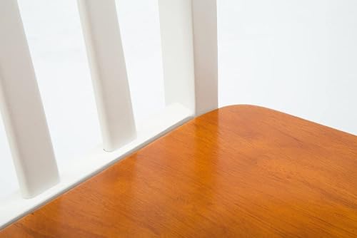 Miniatura 10 de Boraam Bloomington - Juego de 2 sillas de comedor, color blanco y roble