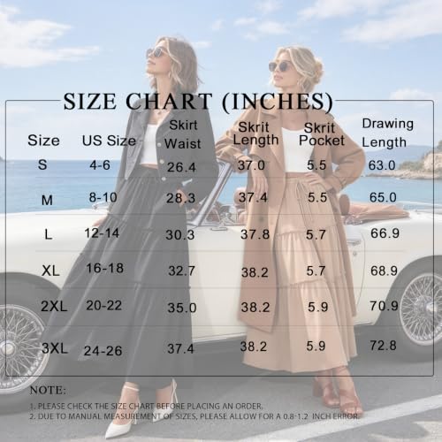 Image of POPYOUNG Women's Dress Fall Outfits Casual Midi Sundress