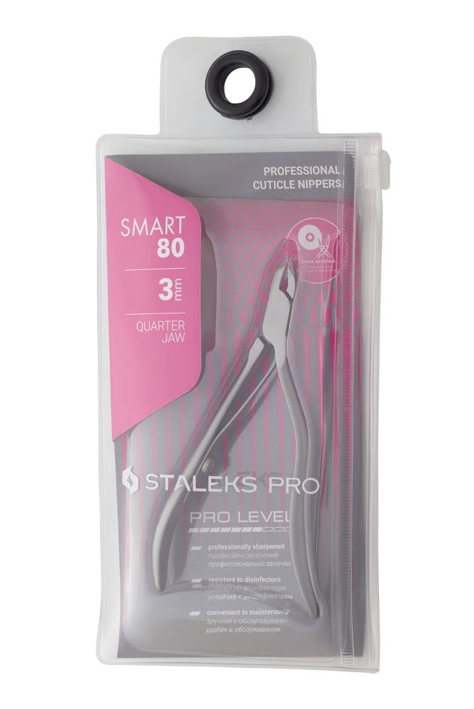 STALEKS PRO- pinces à cuticules pour manucure et pédicure Smart 20 3 mm NS-80-3