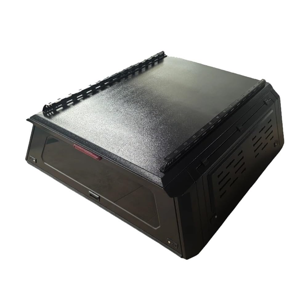 MGHF Tettoia for camper in lega di alluminio compatibile con pick-up GMC Sierra, cassone posteriore con cerniera e bloccaggio manuale