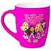 Silver Buffalo Bratz Four Dolls Pink Stars Soft Touch 25oz Jumbo Curved Ceramic Mug