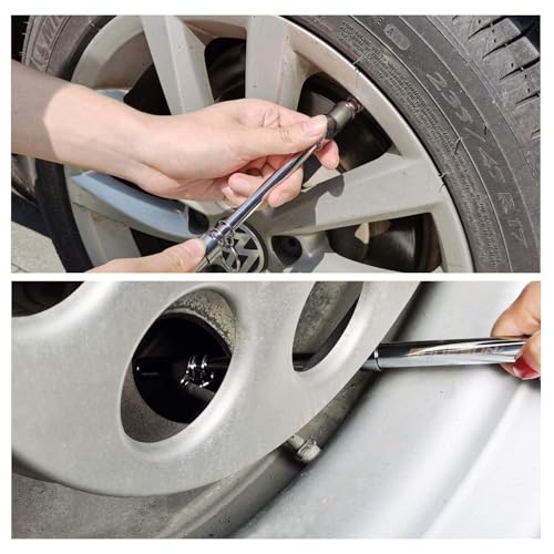 Image of GODESON Heavy Duty Tire Pressure Gauge 10-150 PSI, Professional Dual Head Air Pressure Gauge for Truck Car Motorcycle, Accurate Reading Pen Style Tire Gauge with 1-10 Bar Range