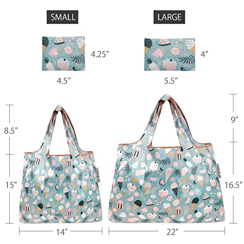 Image of allydrew Large Foldable Tote Nylon Reusable Grocery Bag
