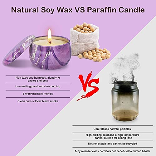 OFUN Scented Candles Gifts for Women, 9 Pack Candle Gift Set, Natural Soy Wax Aromatherapy Candles, Gift Sets Idea for Her, Girls, Friends, Mother's Day, Birthday, Valentines, Anniversary - Image 6