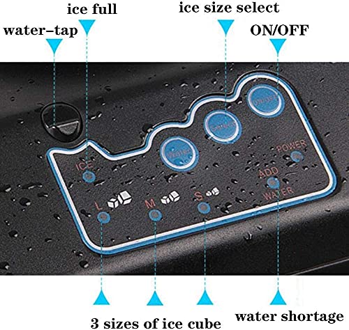 Máquina fabricadora de hielo eléctrica de 3 litros miniatura 3