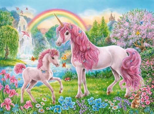 Ravensburger Magical Unicorns Rompecabezas XXL de 100 piezas para niños – 13698, piezas únicas, superficie antirreflejo, certificado FSC, ecológico, ideal para edades de 6 a 12 años miniatura 2