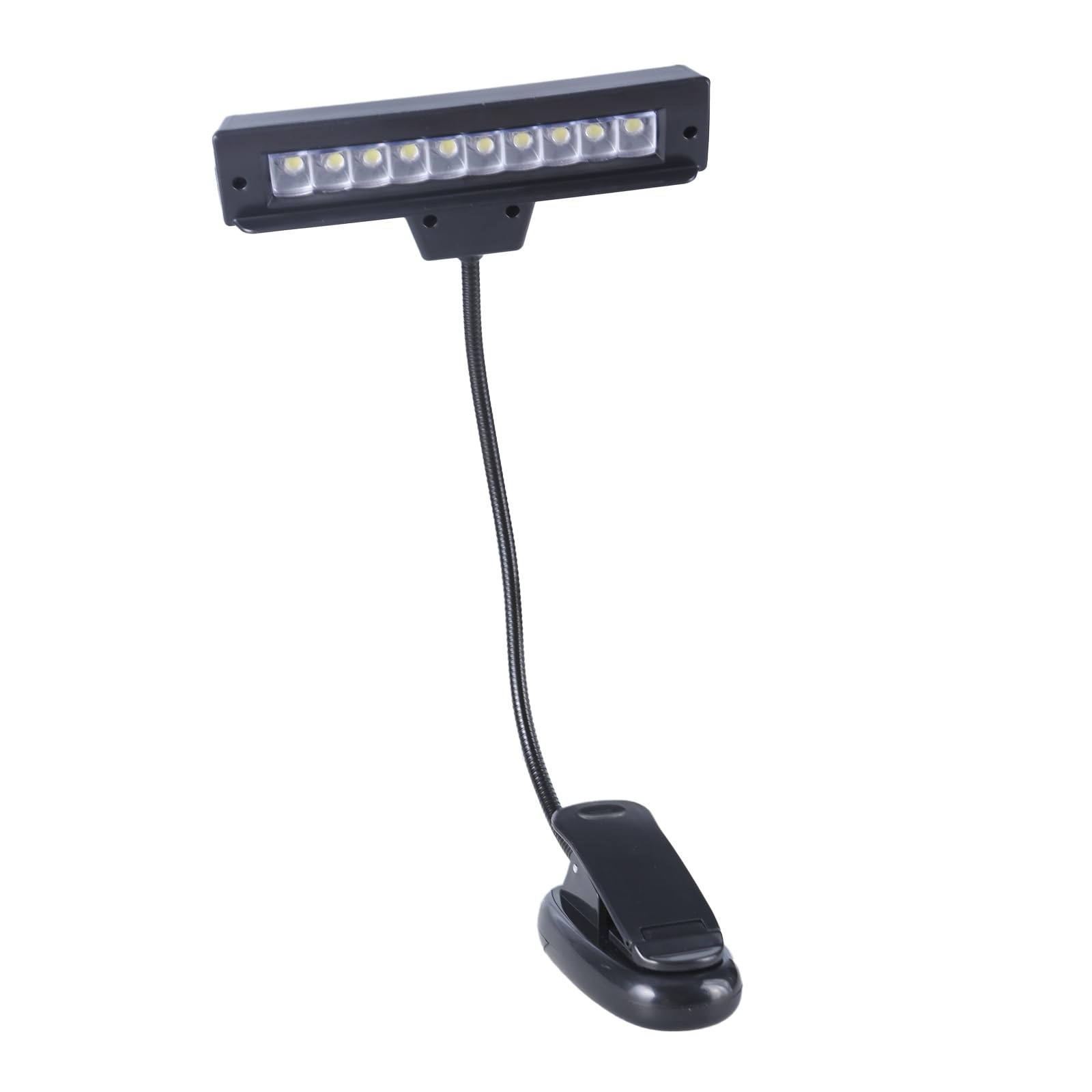 Lámpara de lectura ajustable con 10 luces LED recargables por USB, para libros, camping