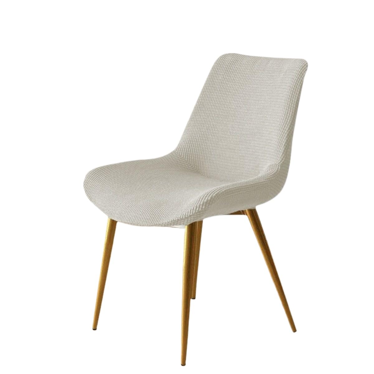 SZHMZ Stretch Chair Slipcover Shell Chair Covers Back Dining 6/2/4PCS Stretch Shell Dining Chair Slipcovers,Jacquard Scandinavian Dining Chair Covers Washable Removable Chair Protector(N,2PCS)