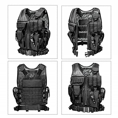 Image of GALAXYLENSE Universal Hunting Sport Hiking Protection Vest Light Weight Heavy Duty Breathable 600 D Polyester