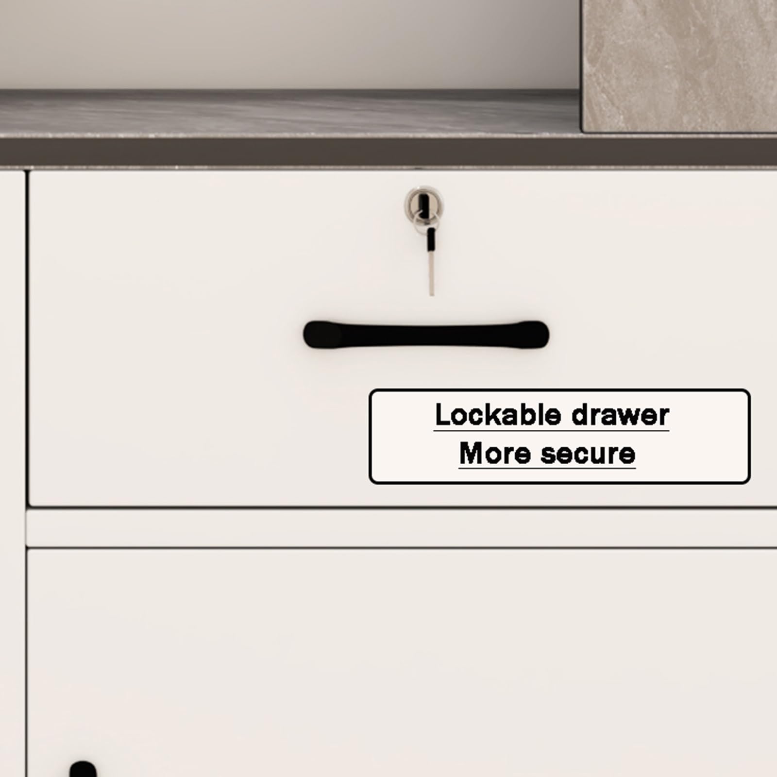 Mostrador de recepción Moderno en Forma de L,mostrador de recepción con cajones con Cerradura,Mesa de recepción con luz, for Tienda de conveniencia y Tienda de Ropa(Gray,L120cm/47.2in)