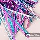 2 Stück Fahrrad Griffe Tassel Bands Regenbogen Fahrrad Streamer für Mädchen Jungen Roller Dreirad Lenker (Laser Blau Rosa)