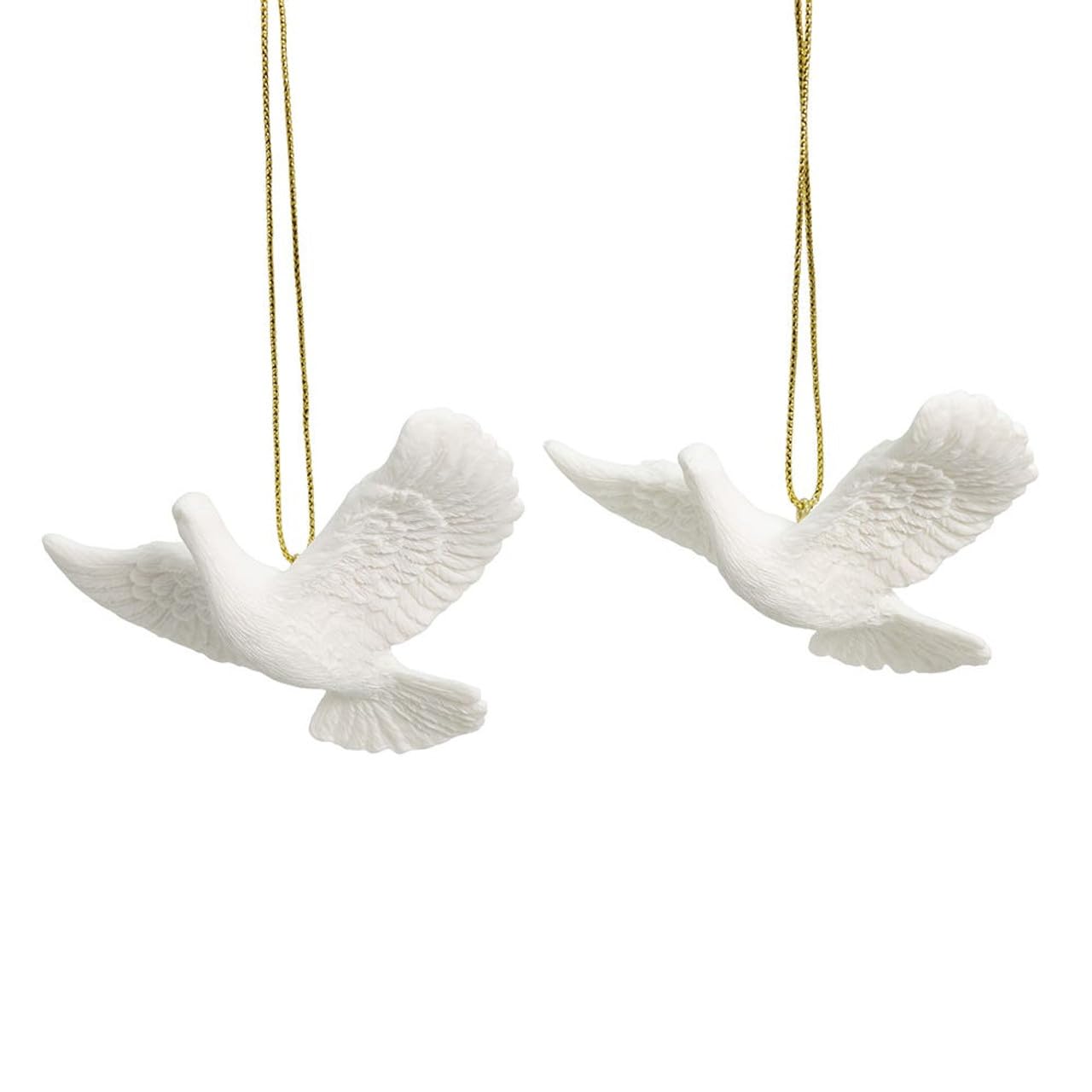 Turtle Dove Ornaments (Gift Boxed) - Set of 2 / Durable Resin Doves/One for You & a Friend/As Seen in Home Alone