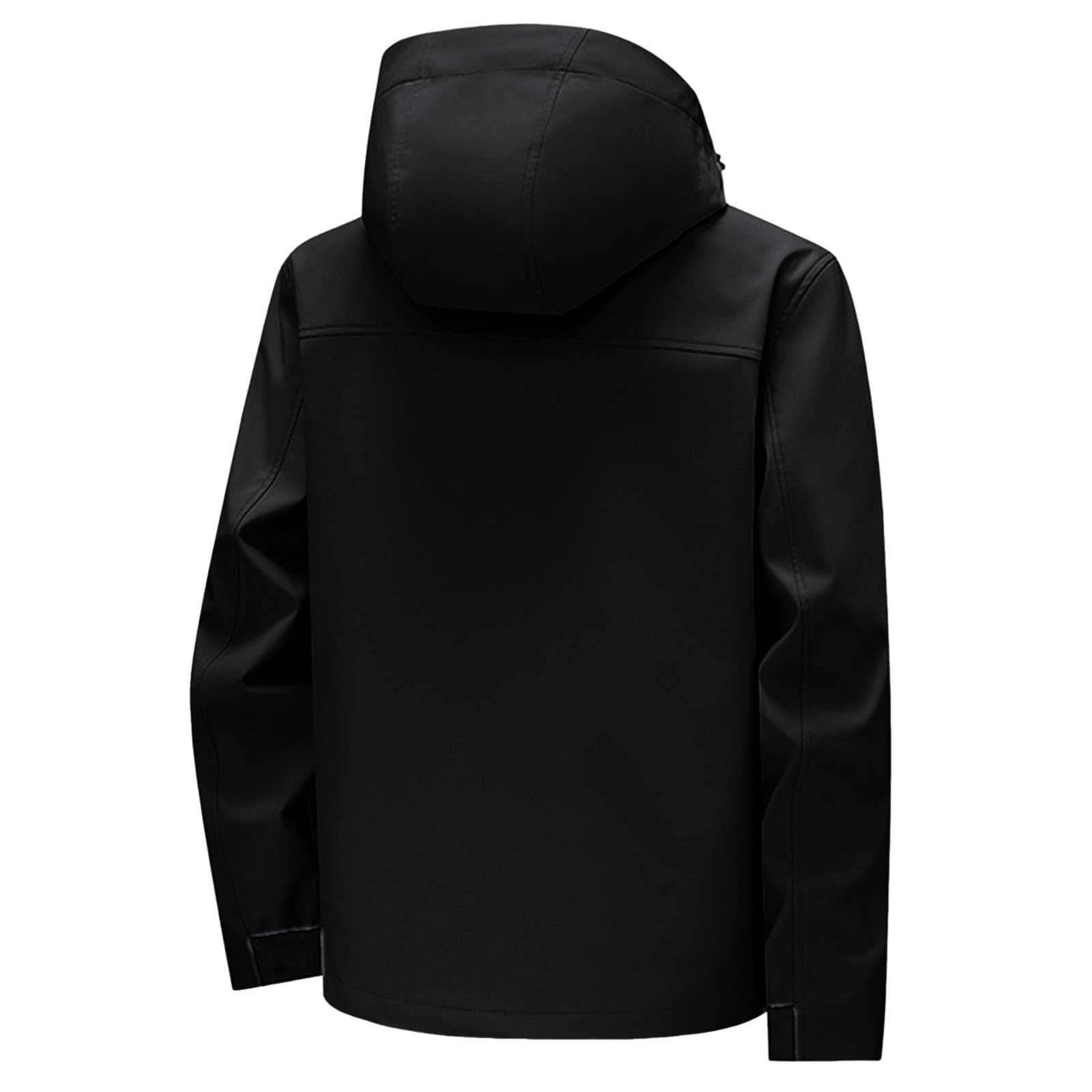Veste Softshell Imperméable pour Extérieur, Doublure Polaire Chaude, Capuche et Poches Multifonctions, Couleur Unie, Idéale pour les Activités Outdoor et le Quotidien
